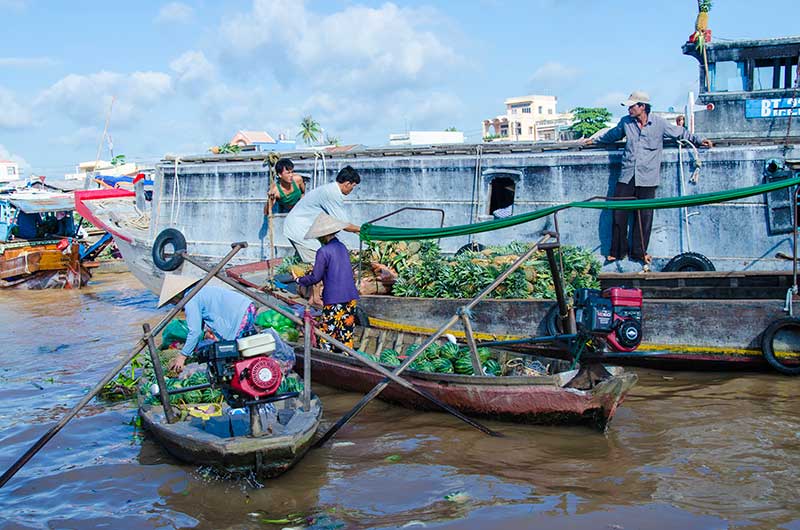 74 - Vietnam - delta del Mekong - mercado flotante de Cai Be